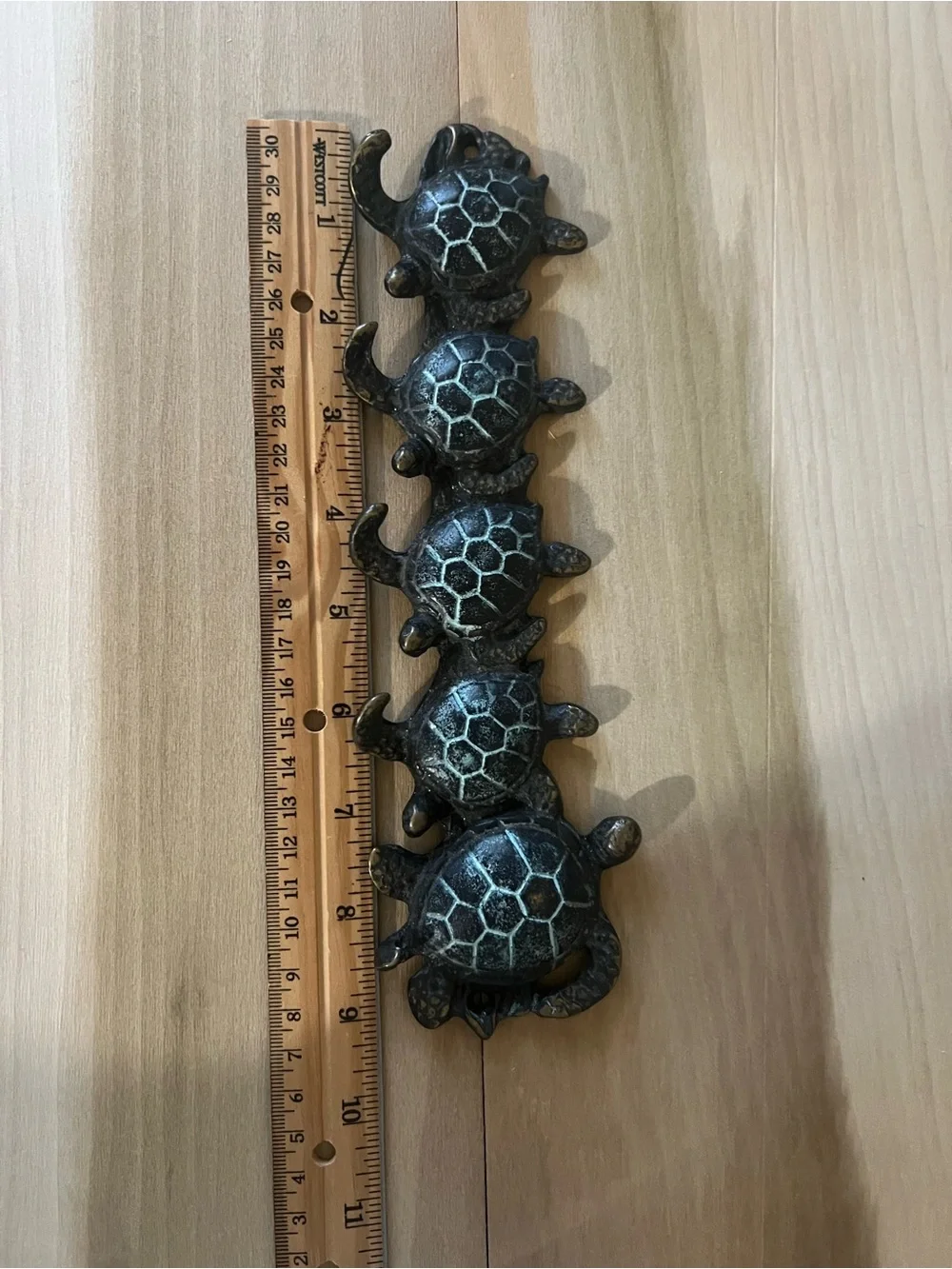 Turtle Wall Key Hook Hanger - Antique Finish